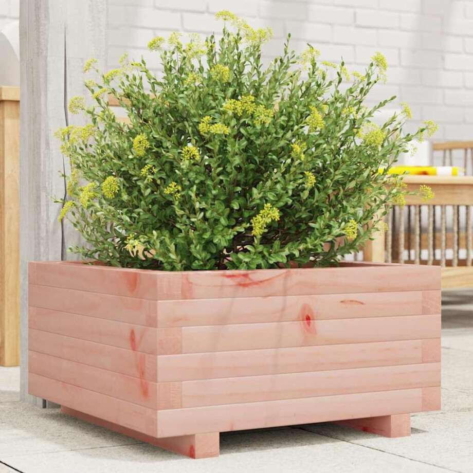 vidaXL Plantenbak 50x50x26,5 cm massief douglashout afbeelding 1