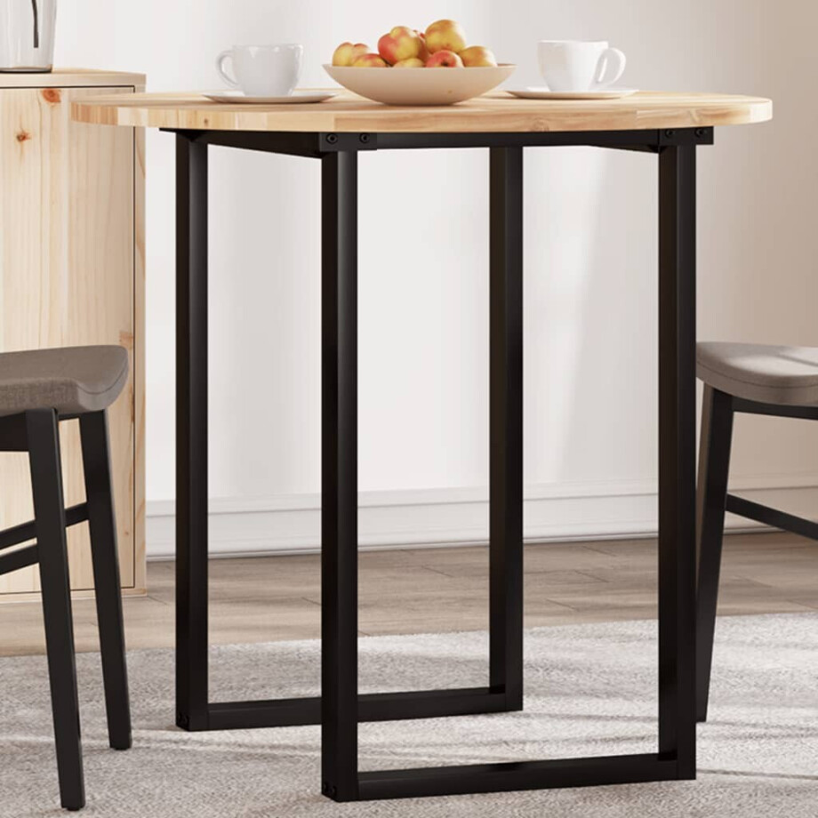 vidaXL Tafelblad rond Ø 80x2 cm massief acaciahout afbeelding 1