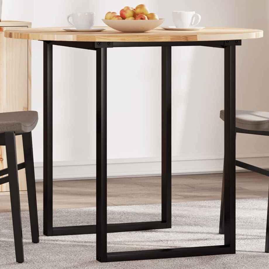 vidaXL Tafelblad rond Ø 90x2 cm massief acaciahout afbeelding 1