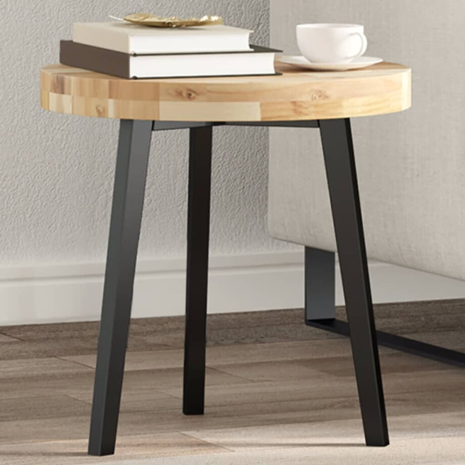 vidaXL Tafelblad rond Ø 40x4 cm massief acaciahout afbeelding 1