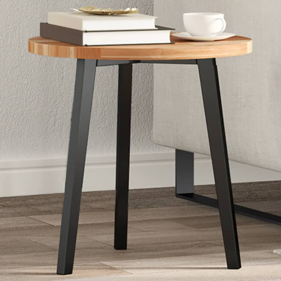 vidaXL Tafelblad rond Ø 40x2 cm massief acaciahout afbeelding 1