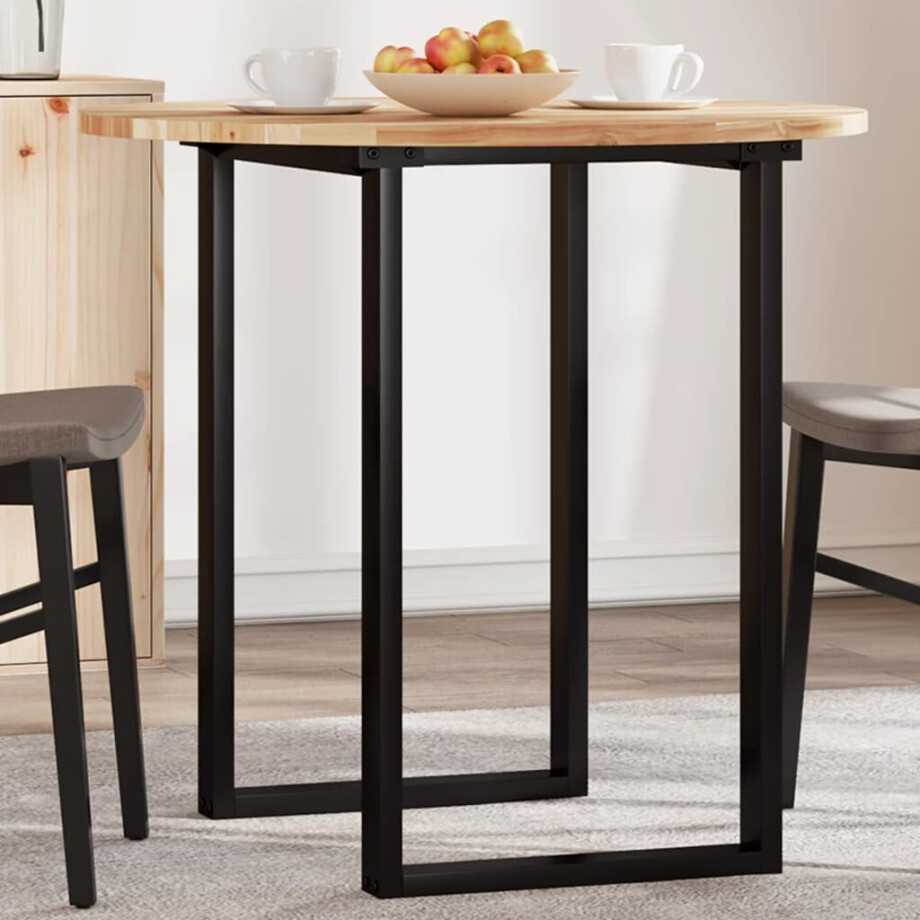 vidaXL Tafelblad rond Ø 80x2 cm massief acaciahout afbeelding 1