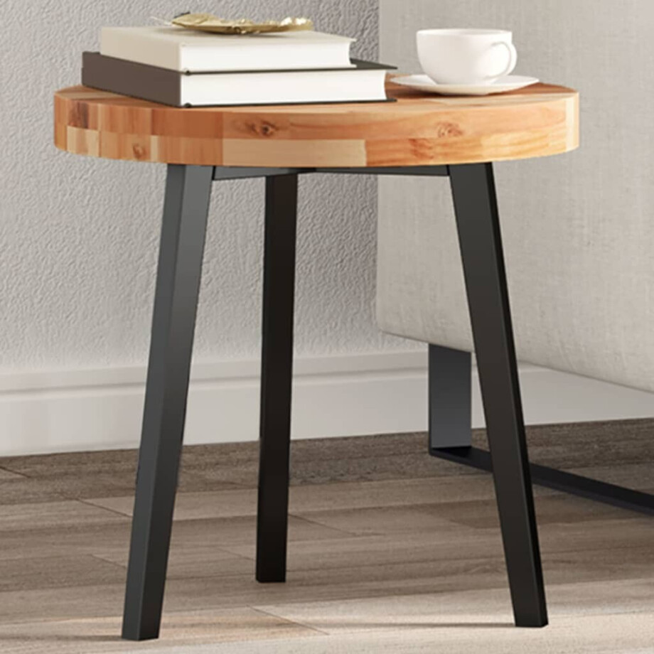 vidaXL Tafelblad rond Ø 40x4 cm massief acaciahout afbeelding 1