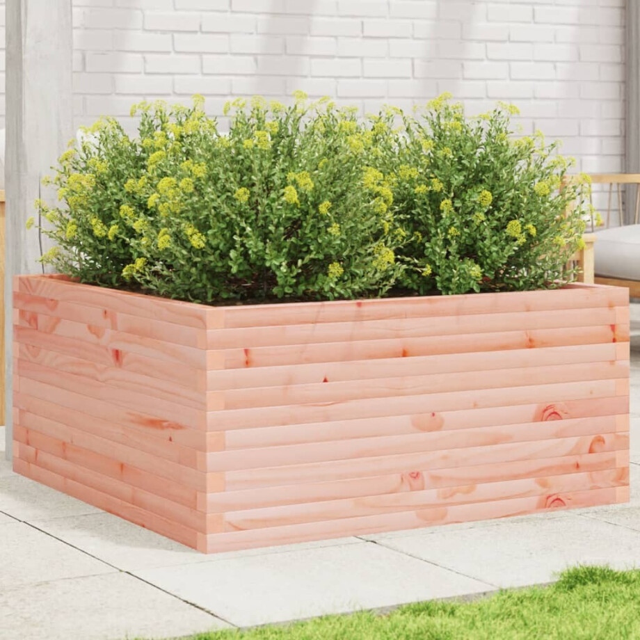 vidaXL Plantenbak 100x100x46 cm massief douglashout afbeelding 1