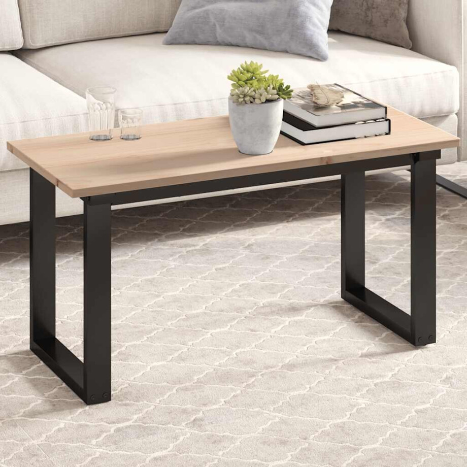 vidaXL Tafelblad rechthoekig 90x40x1,7 cm massief grenenhout afbeelding 1