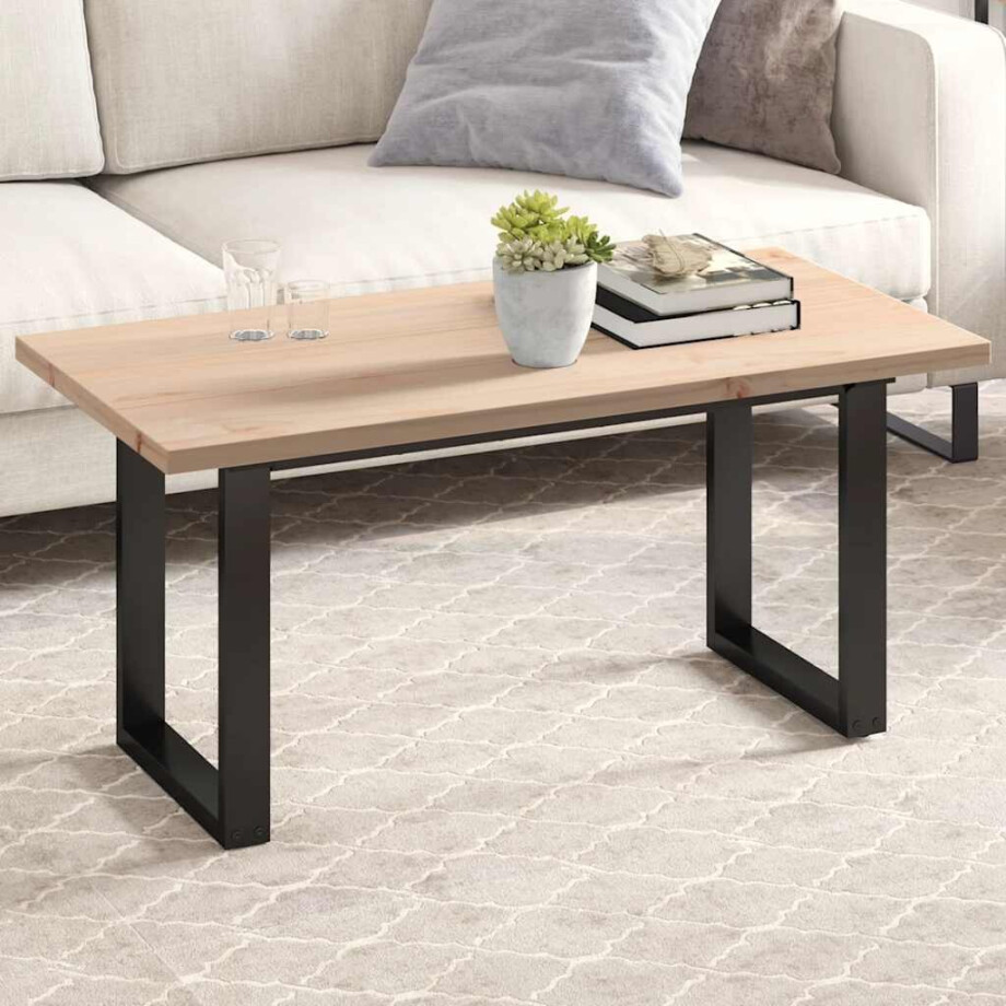 vidaXL Tafelblad rechthoekig 100x50x2,5 cm massief grenenhout vidaXL Tafelblad rechthoekig 100x50x2,5 cm massief grenenhout afbeelding 1
