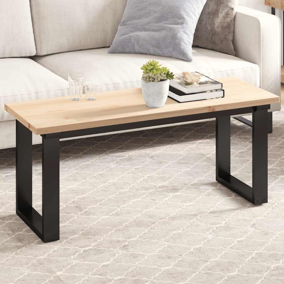 vidaXL Tafelblad rechthoekig 110x40x2,5 cm massief grenenhout afbeelding 1