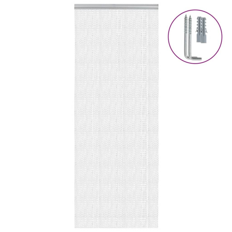 vidaXL Vliegengordijn kettingen 80x212 cm aluminium vidaXL Vliegengordijn kettingen 80x212 cm aluminium afbeelding 1