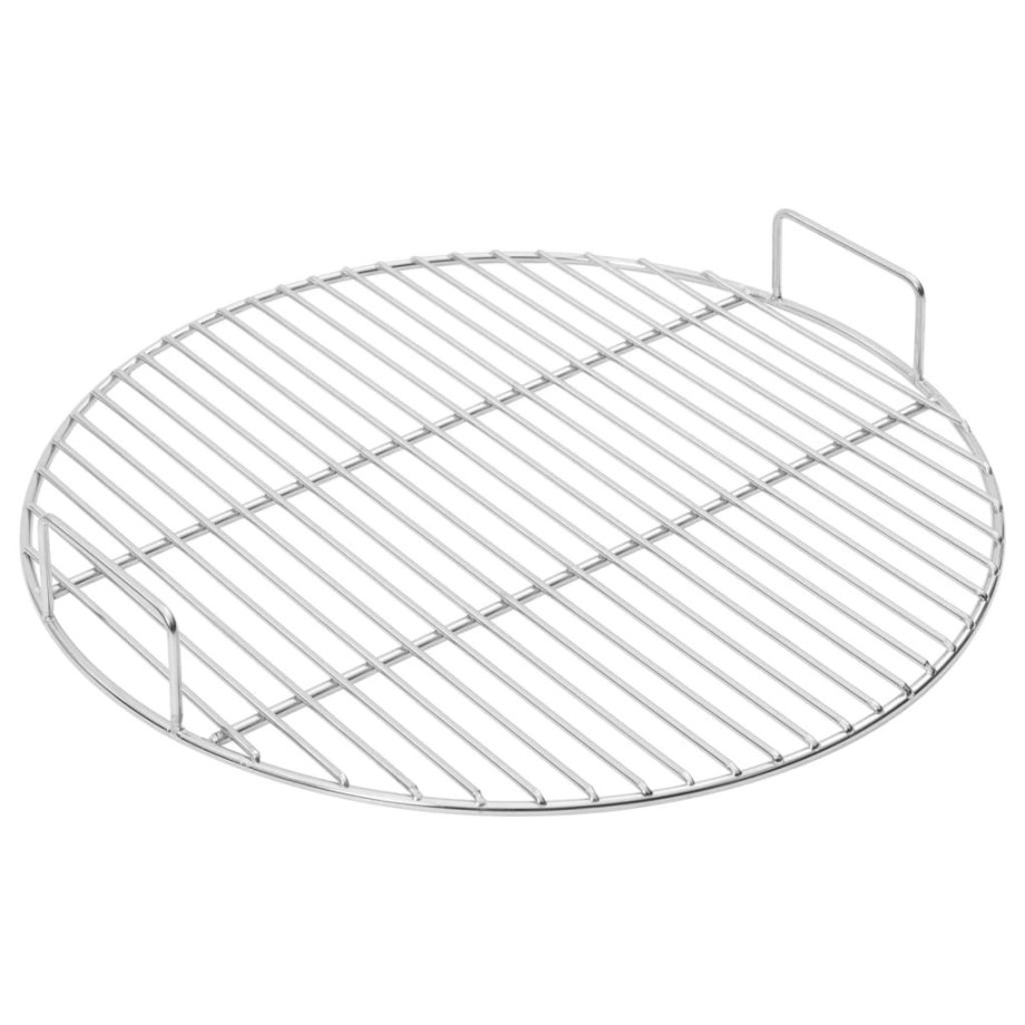 vidaXL Barbecuerooster met handgrepen rond Ø44,5 cm 304 roestvrijstaal afbeelding 