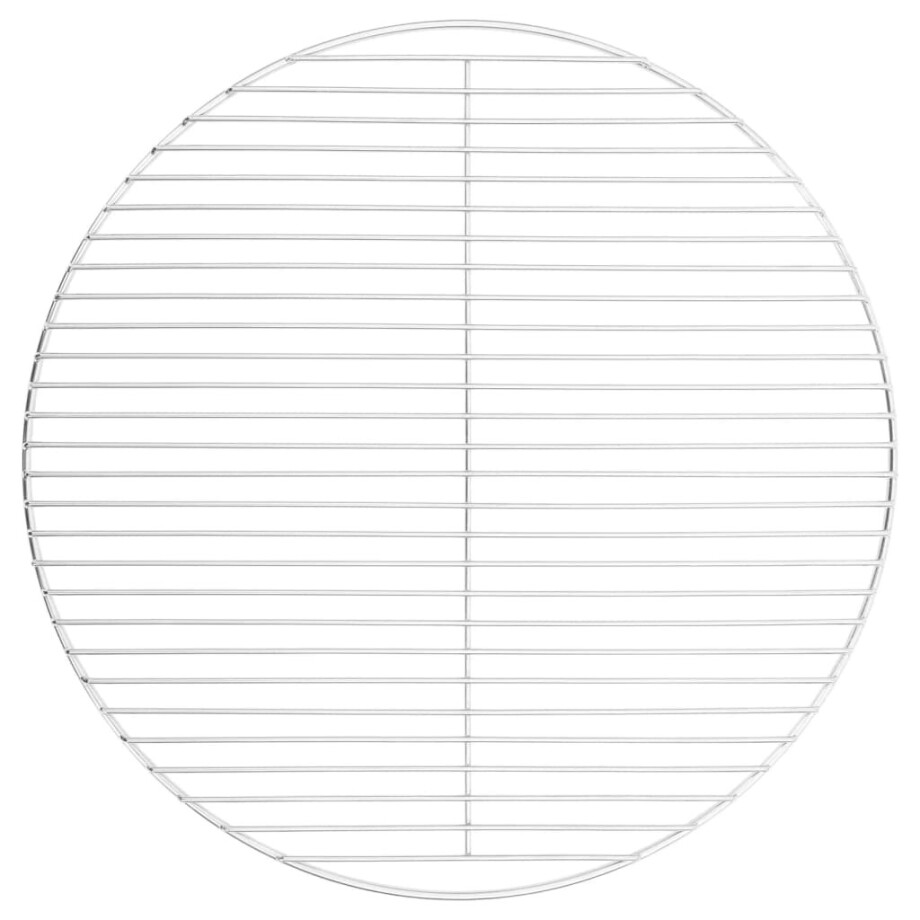 vidaXL Barbecuerooster rond Ø54 cm 304 roestvrij staal afbeelding 