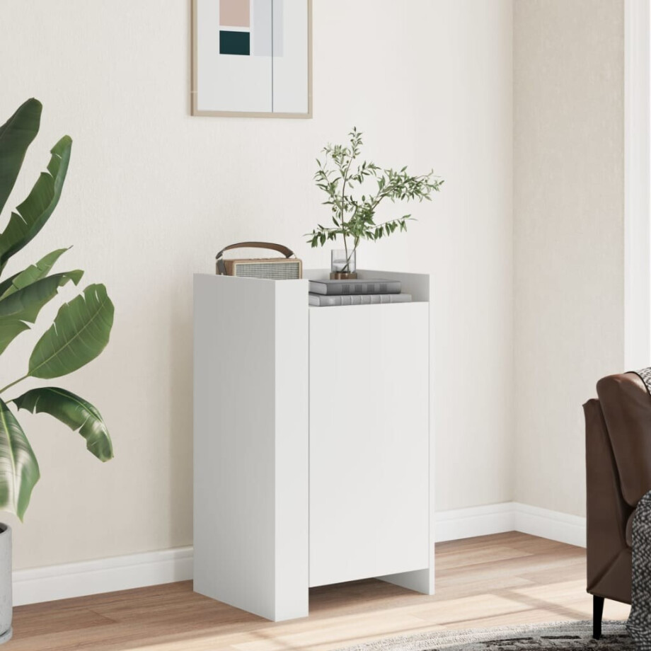 vidaXL Dressoir 45x35x75 cm bewerkt hout wit vidaXL Dressoir 45x35x75 cm bewerkt hout wit afbeelding 1