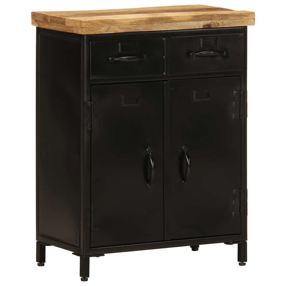 vidaXL Dressoir 55x30x71 cm massief mangohout vidaXL Dressoir 55x30x71 cm massief mangohout afbeelding 1