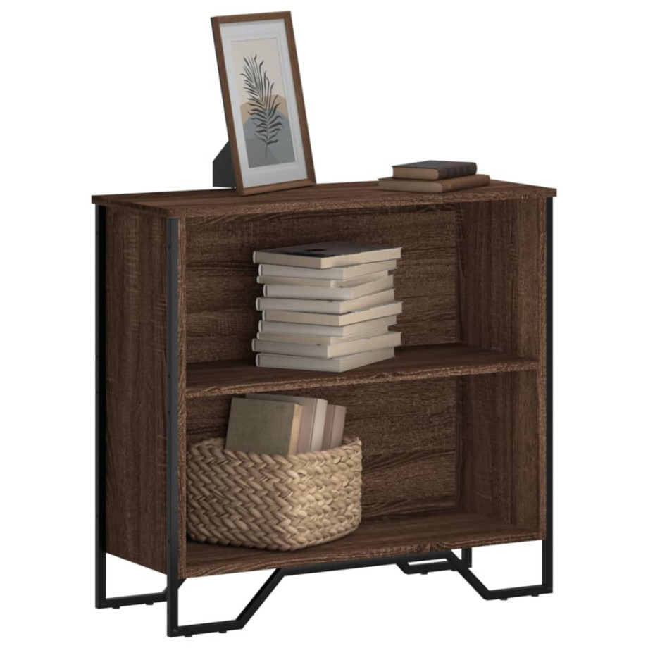 vidaXL Boekenkast 80x31x74,5 cm bewerkt hout bruin eikenkleur afbeelding 1