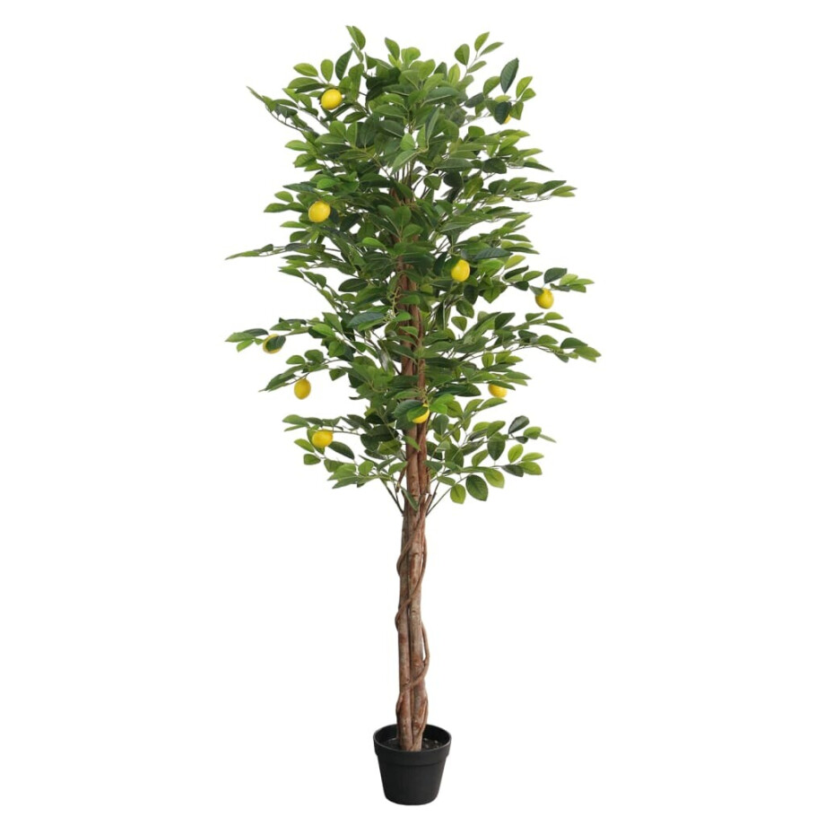 vidaXL Kunstcitroenboom met 3 stammen 180 cm polypropeen groen vidaXL Kunstcitroenboom met 3 stammen 180 cm polypropeen groen afbeelding