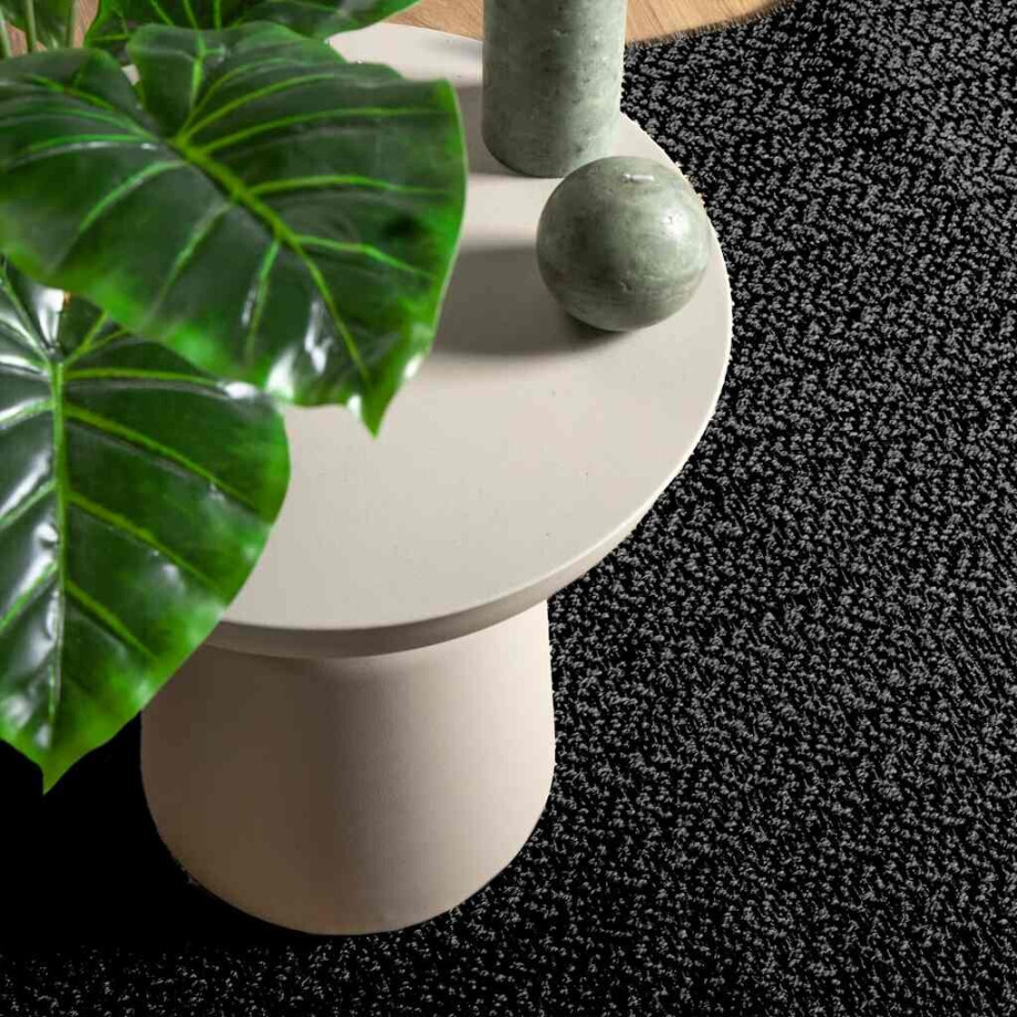vidaXL Vloerkleed ZIZUR binnen en buiten 80x250 cm jute look antraciet afbeelding 1