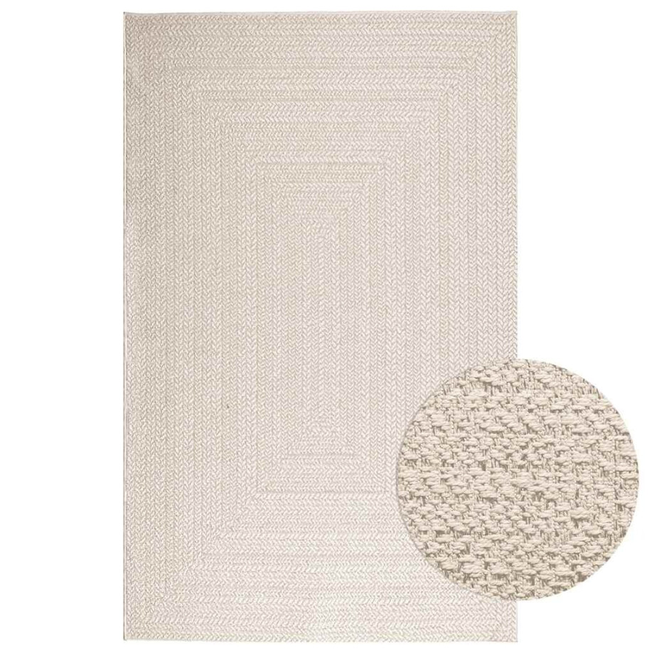 vidaXL Vloerkleed ZIZUR room binnen en buiten 160x230 cm jute look afbeelding 1