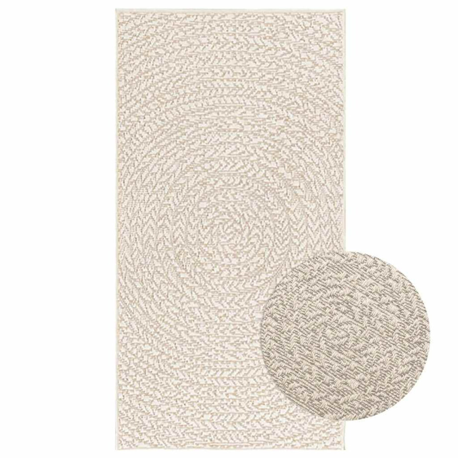 vidaXL Vloerkleed ZIZUR room binnen en buiten 60x110 cm jute look afbeelding 1