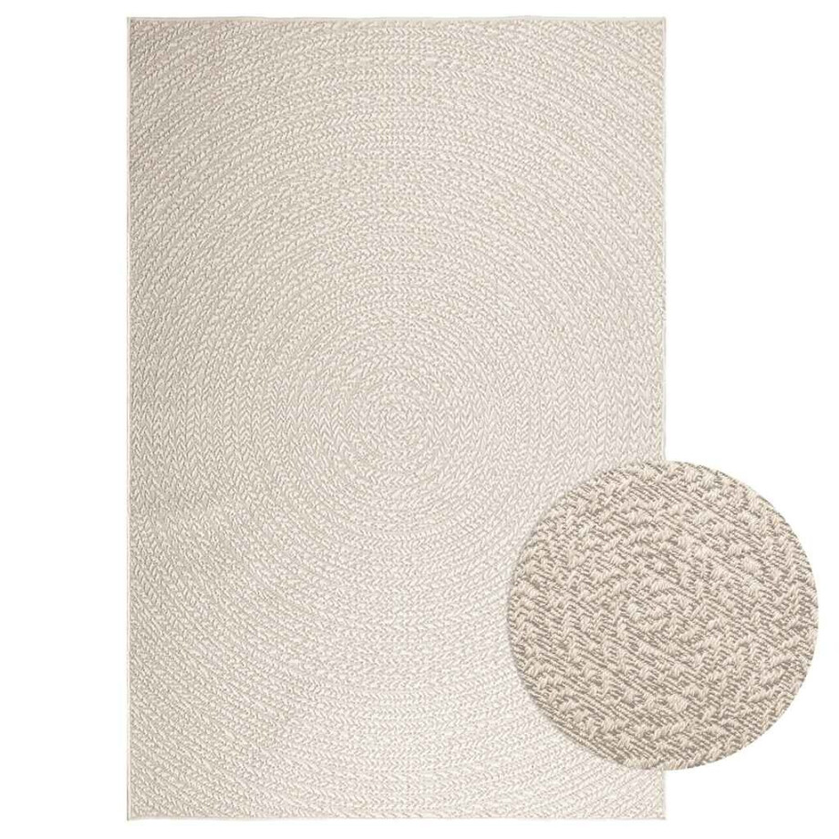 vidaXL Vloerkleed ZIZUR room binnen en buiten 160x230 cm jute look afbeelding 1