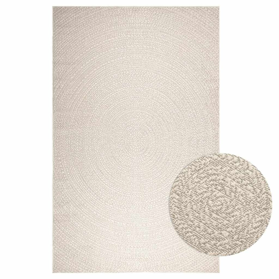 vidaXL Vloerkleed ZIZUR room binnen en buiten 200x290 cm jute look afbeelding 1
