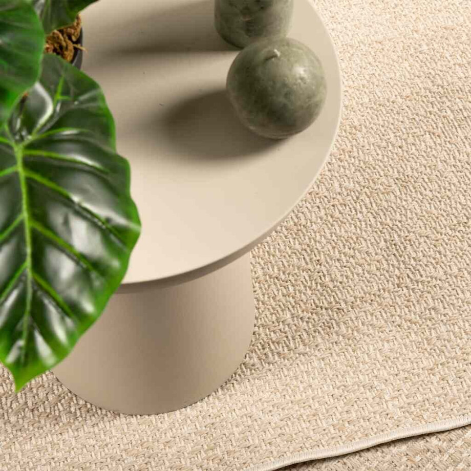 vidaXL Vloerkleed ZIZUR beige binnen en buiten 80x150 cm jute look vidaXL Vloerkleed ZIZUR beige binnen en buiten 80x150 cm jute look afbeelding 1