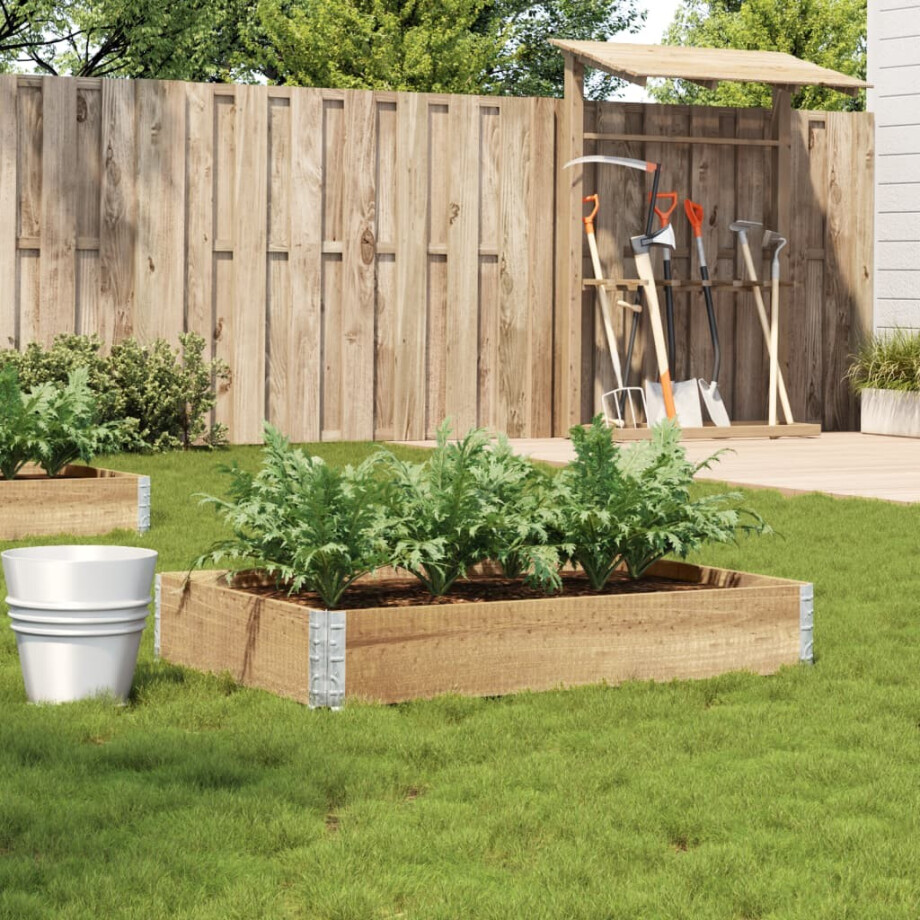 vidaXL Plantenbak 100x50 cm massief grenenhout afbeelding 1