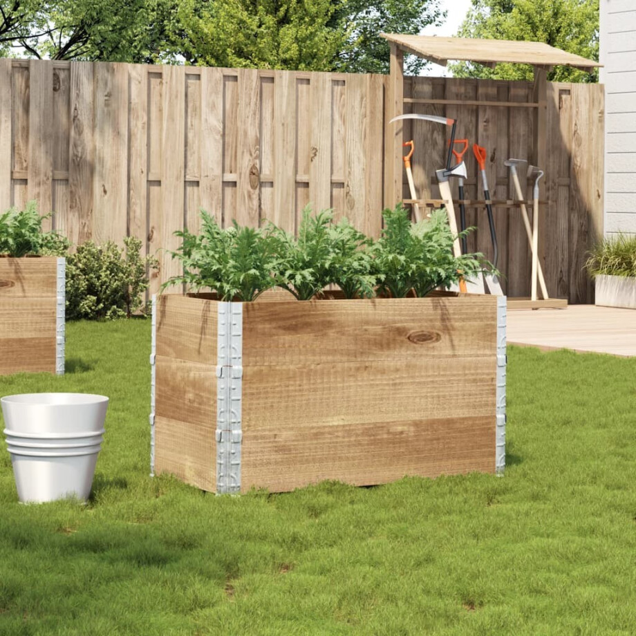 vidaXL Plantenbak 100x50 cm massief grenenhout afbeelding 1