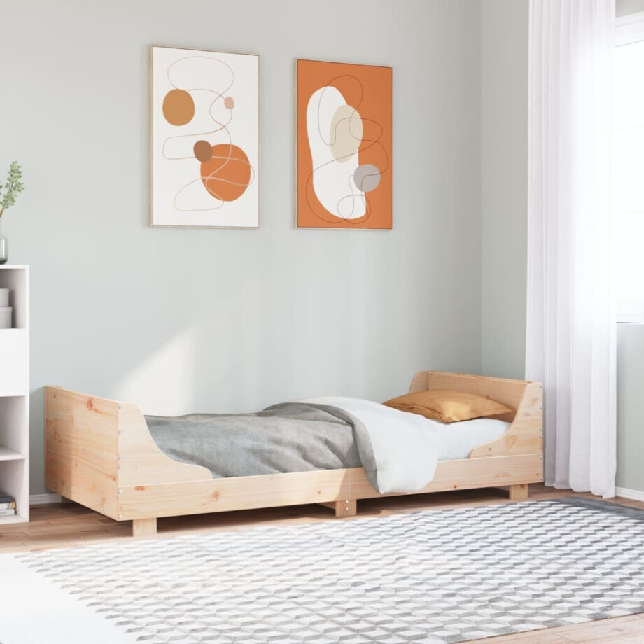 vidaXL Bedframe zonder matras massief grenenhout 90x200 cm afbeelding 1