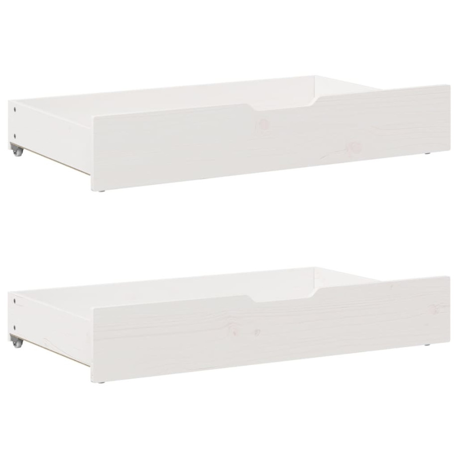 vidaXL Bedlades 2 st 95x55x17 cm massief grenenhout afbeelding 1