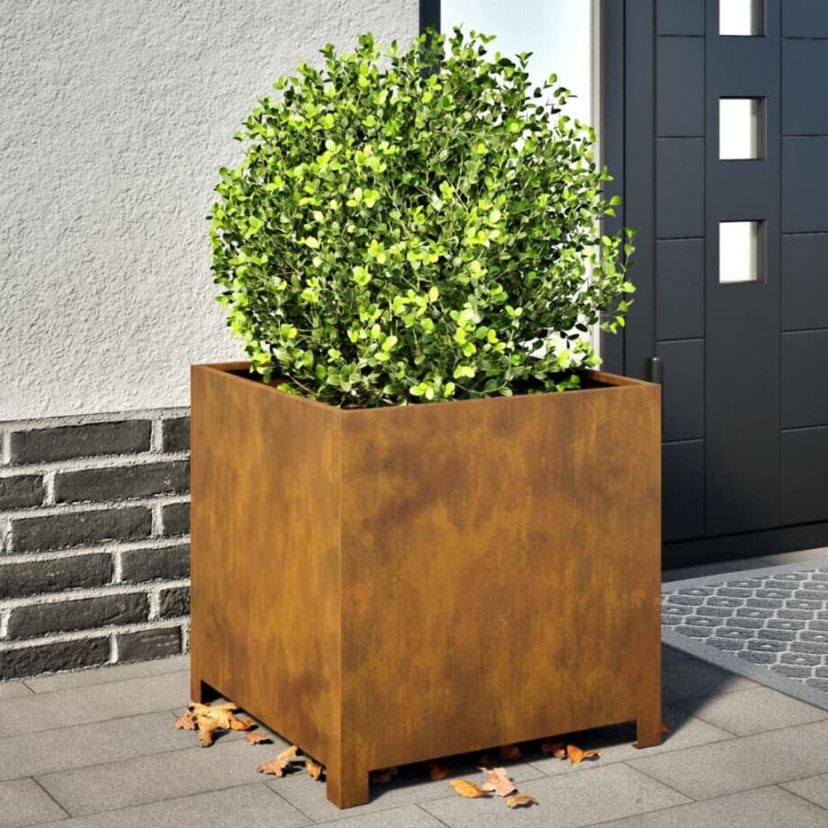 vidaXL Plantenbak 50x50x50 cm weervast staal vidaXL Plantenbak 50x50x50 cm weervast staal afbeelding 1