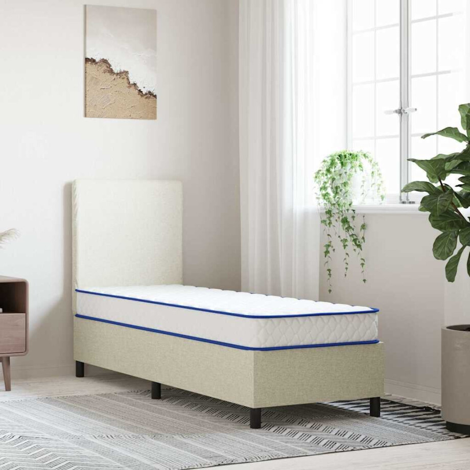 vidaXL Traagschuimmatras 70x200x17 cm Zacht wit afbeelding 1