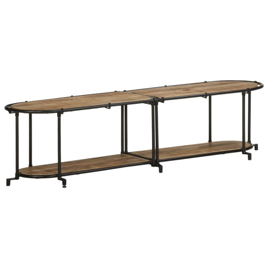 vidaXL Tv-meubel 160x42x40 cm massief ruw mangohout afbeelding 1