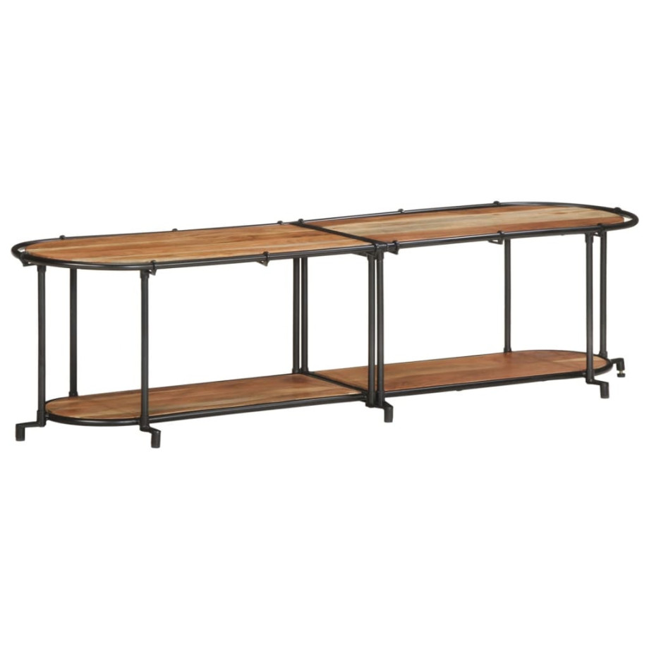 vidaXL Tv-meubel 160x42x40 cm massief acaciahout afbeelding 1