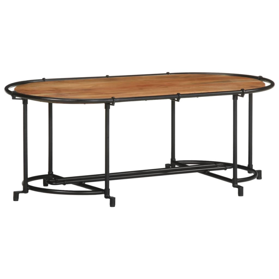 vidaXL Salontafel 110x55x40 cm massief acaciahout afbeelding 1
