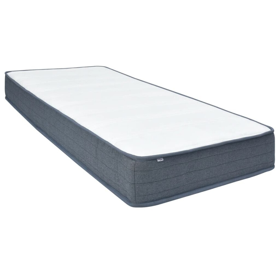 vidaXL Boxspringmatras 200x70x20 cm medium zacht stof afbeelding 1