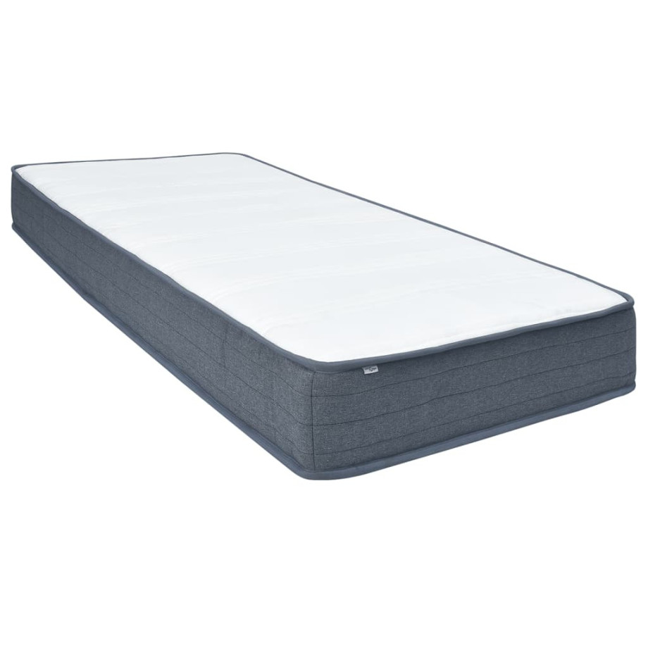 vidaXL Boxspringmatras 190x90x20 cm stof afbeelding 1