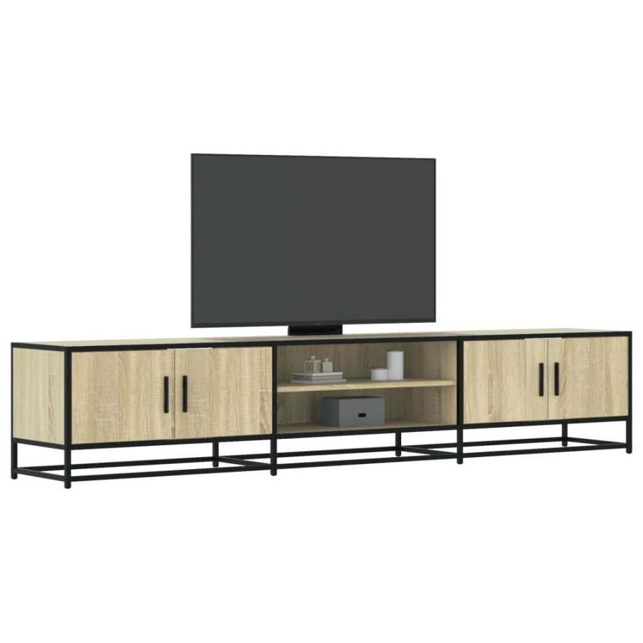 vidaXL Tv-meubel 210x35x41 cm bewerkt hout sonoma eikenkleurig vidaXL Tv-meubel 210x35x41 cm bewerkt hout sonoma eikenkleurig afbeelding 1
