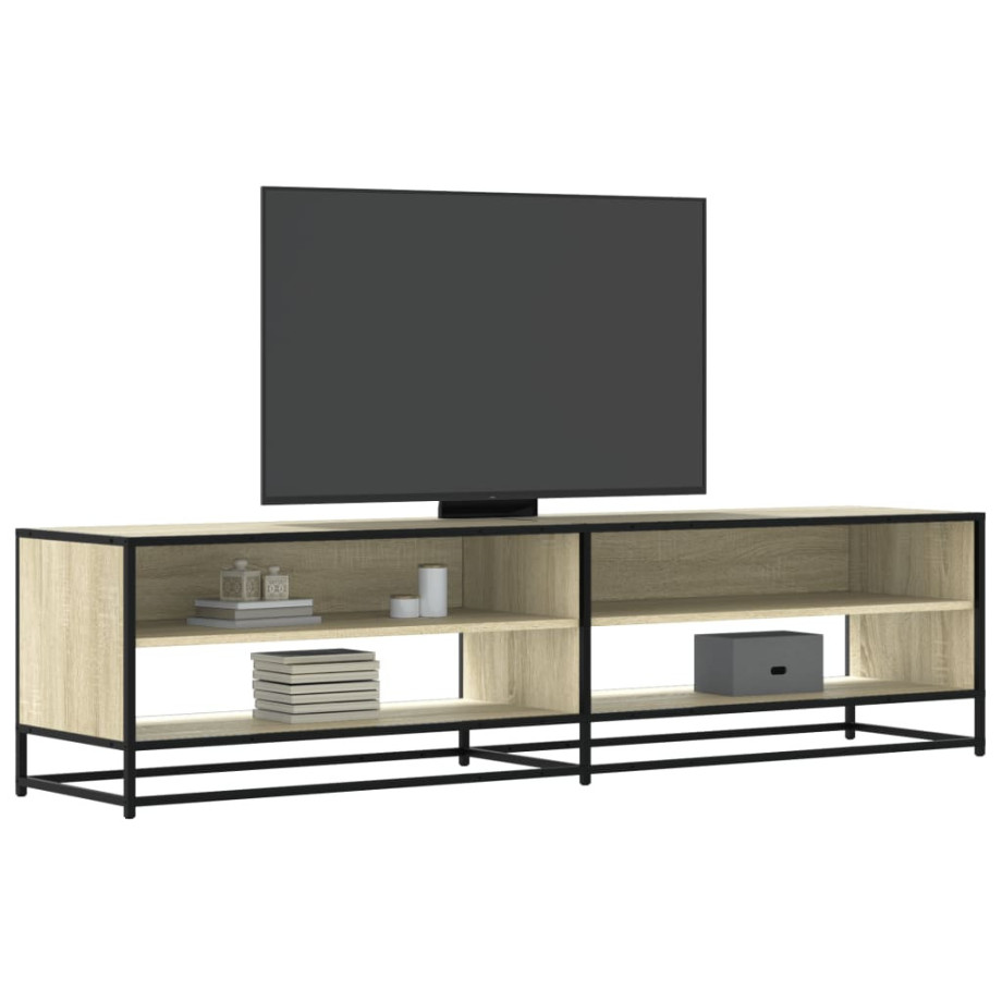 vidaXL Tv-meubel 180,5x40x46 cm bewerkt hout sonoma eikenkleurig afbeelding 1