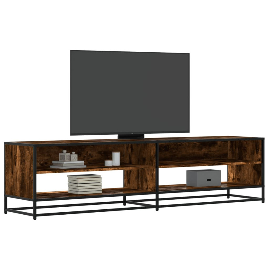 vidaXL Tv-meubel 180,5x40x46 cm bewerkt hout gerookt eikenkleur afbeelding 1