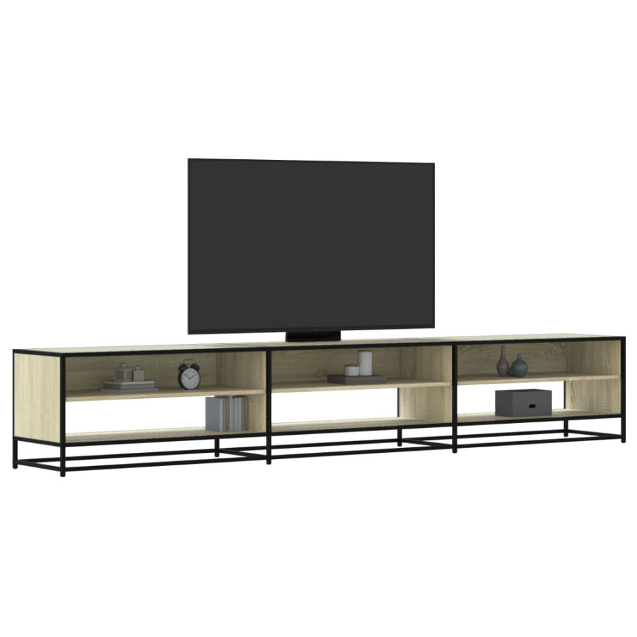 vidaXL Tv-meubel 270x40x46 cm bewerkt hout sonoma eikenkleurig afbeelding 1