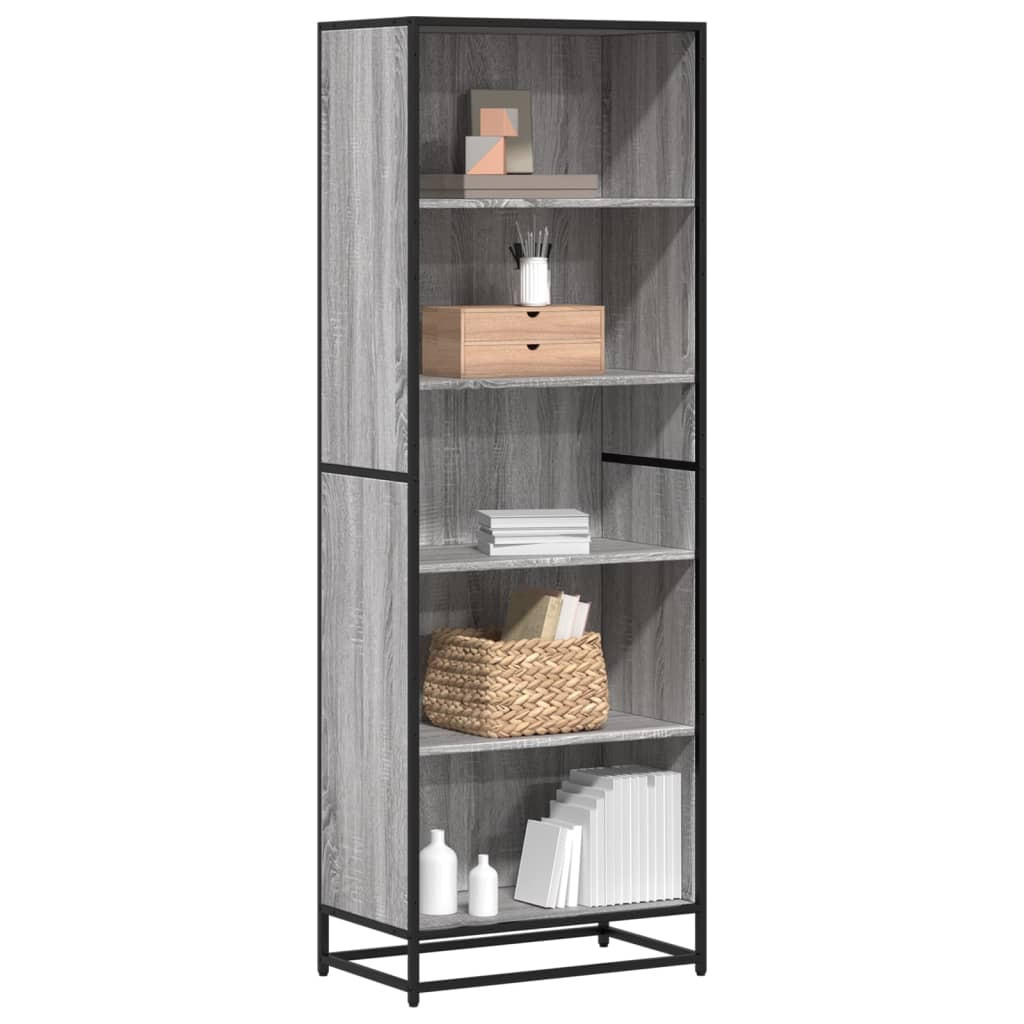 vidaXL Boekenkast 60x35x170,5 cm bewerkt hout grijs sonoma eikenkleur vidaXL Boekenkast 60x35x170,5 cm bewerkt hout grijs sonoma eikenkleur afbeelding 1