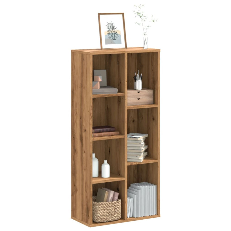 vidaXL Boekenkast 50x25x105 cm bewerkt hout artisanaal eikenkleurig afbeelding 1