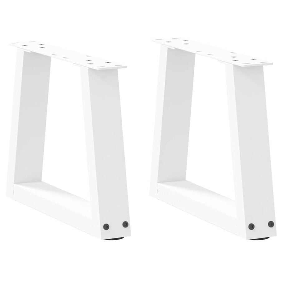 vidaXL Salontafelpoten 2 st V-vormig 30x(30-31,3) cm staal wit vidaXL Salontafelpoten 2 st V-vormig 30x(30-31,3) cm staal wit afbeelding 1