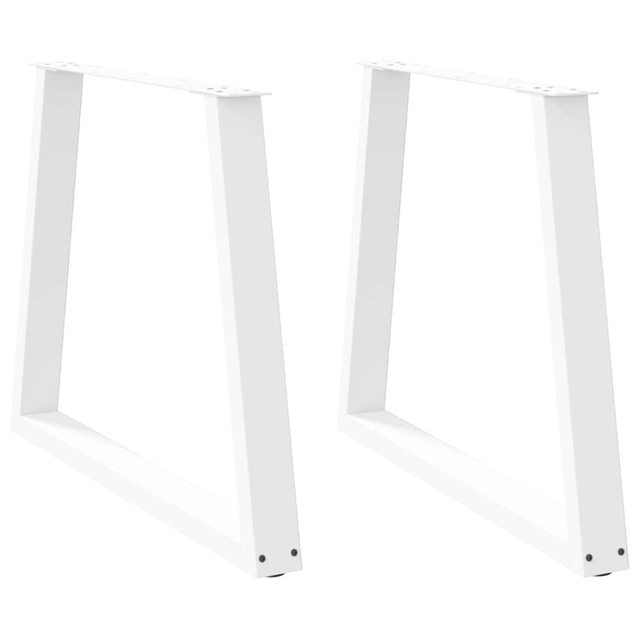 vidaXL Eettafelpoten 2 st V-vormig 70x(72-73,3) cm staal wit vidaXL Eettafelpoten 2 st V-vormig 70x(72-73,3) cm staal wit afbeelding 1