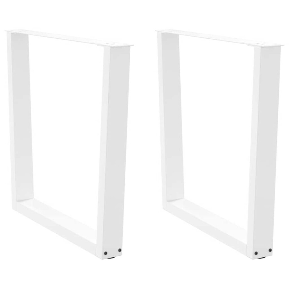 vidaXL Eettafelpoten 2 st V-vormig 90x(72-73,3) cm staal wit vidaXL Eettafelpoten 2 st V-vormig 90x(72-73,3) cm staal wit afbeelding 1
