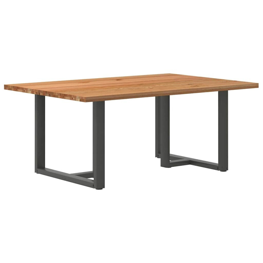 vidaXL Eettafel rechthoekig 180x120x74 cm massief eikenhout lichtbruin vidaXL Eettafel rechthoekig 180x120x74 cm massief eikenhout lichtbruin afbeelding 1