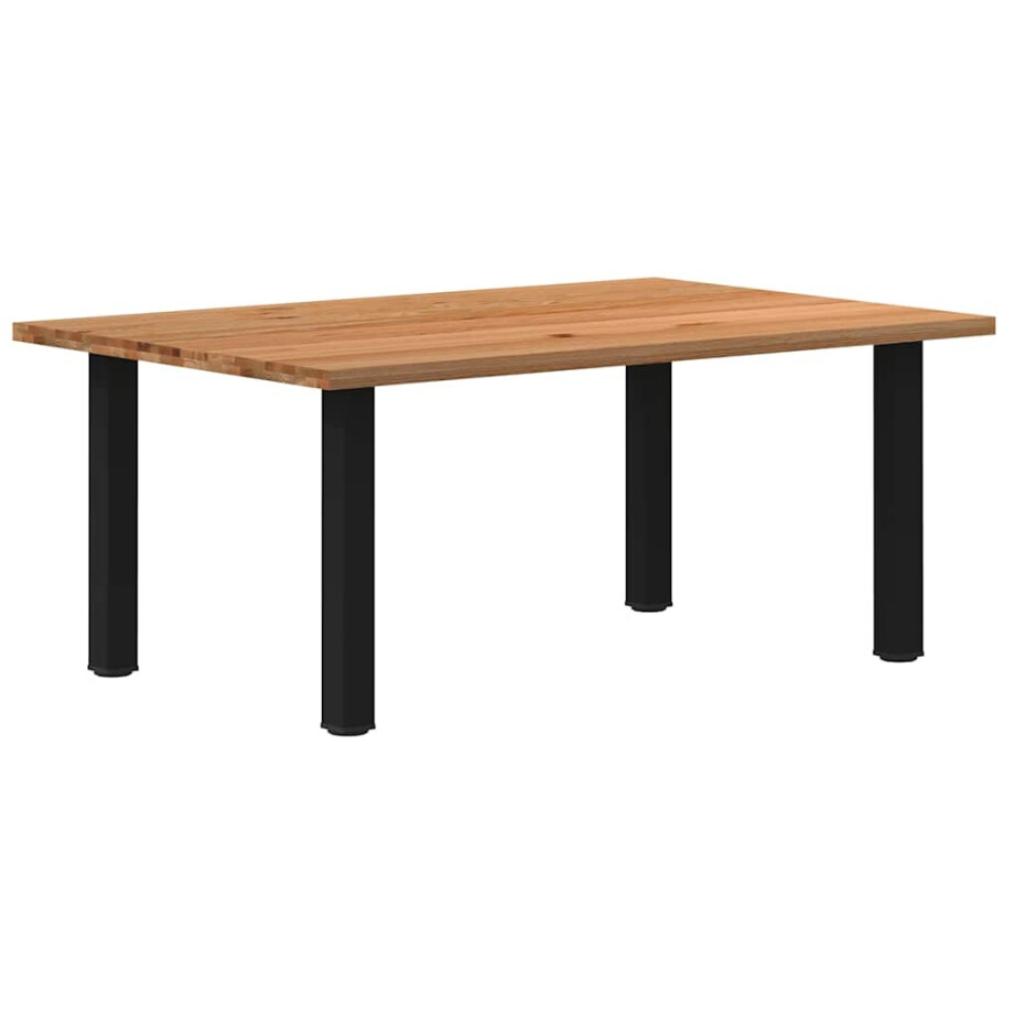 vidaXL Eettafel rechthoekig 180x120x74 cm massief eikenhout lichtbruin vidaXL Eettafel rechthoekig 180x120x74 cm massief eikenhout lichtbruin afbeelding 1