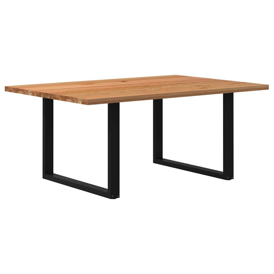 vidaXL Eettafel rechthoekig 180x120x74 cm massief eikenhout lichtbruin vidaXL Eettafel rechthoekig 180x120x74 cm massief eikenhout lichtbruin afbeelding 1