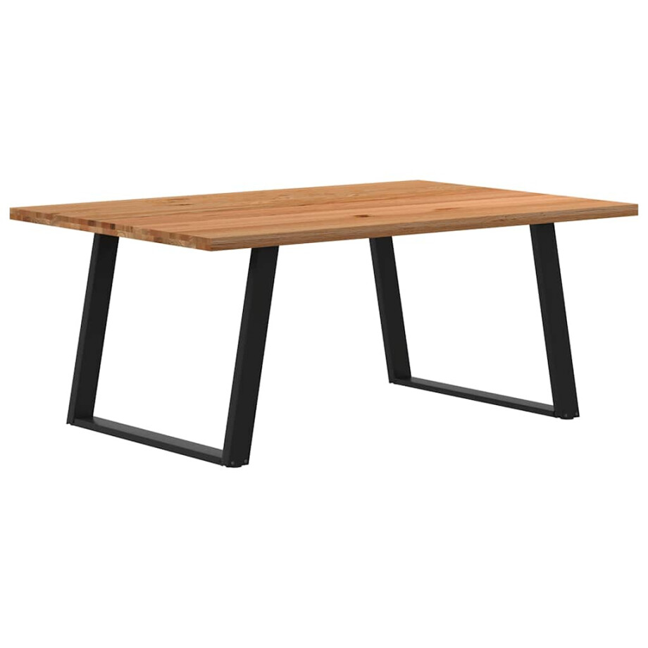 vidaXL Eettafel rechthoekig 180x120x74 cm massief eikenhout lichtbruin vidaXL Eettafel rechthoekig 180x120x74 cm massief eikenhout lichtbruin afbeelding 1