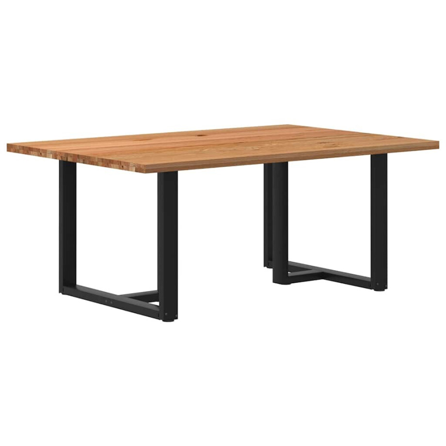 vidaXL Eettafel rechthoekig 180x120x74 cm massief eikenhout lichtbruin vidaXL Eettafel rechthoekig 180x120x74 cm massief eikenhout lichtbruin afbeelding 1