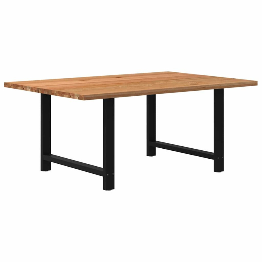 vidaXL Eettafel rechthoekig 180x120x74 cm massief eikenhout lichtbruin vidaXL Eettafel rechthoekig 180x120x74 cm massief eikenhout lichtbruin afbeelding 1